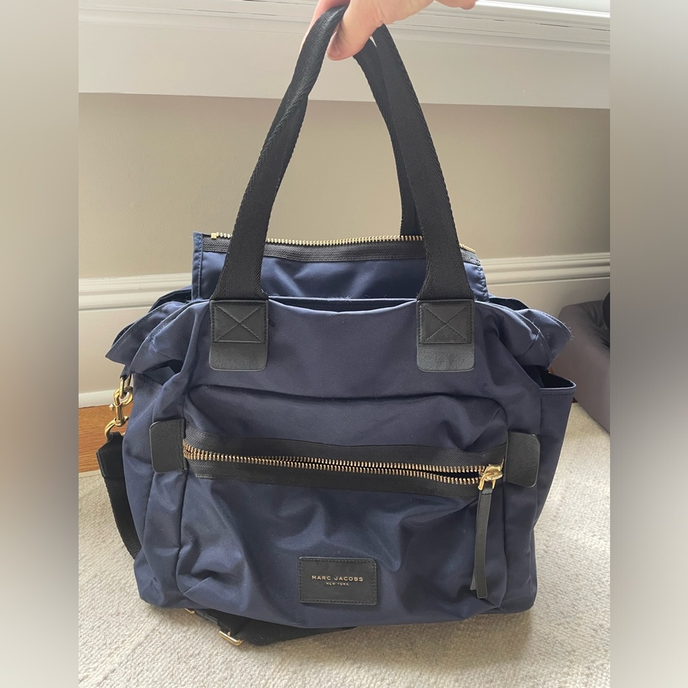 Marc Jacobs nylon diaper bag in navy